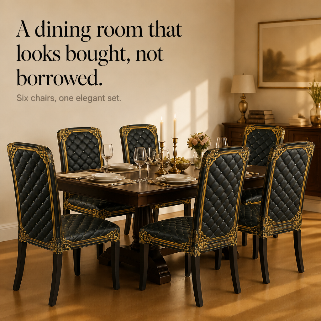 Baronova – Överdrag på krzesło jadalniane w stilu barokowym (6-pack)