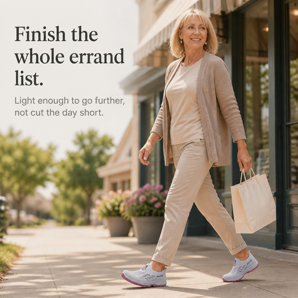 Flexwell – Elastiska Sneakers Slip-On w Szerokim Storlekze