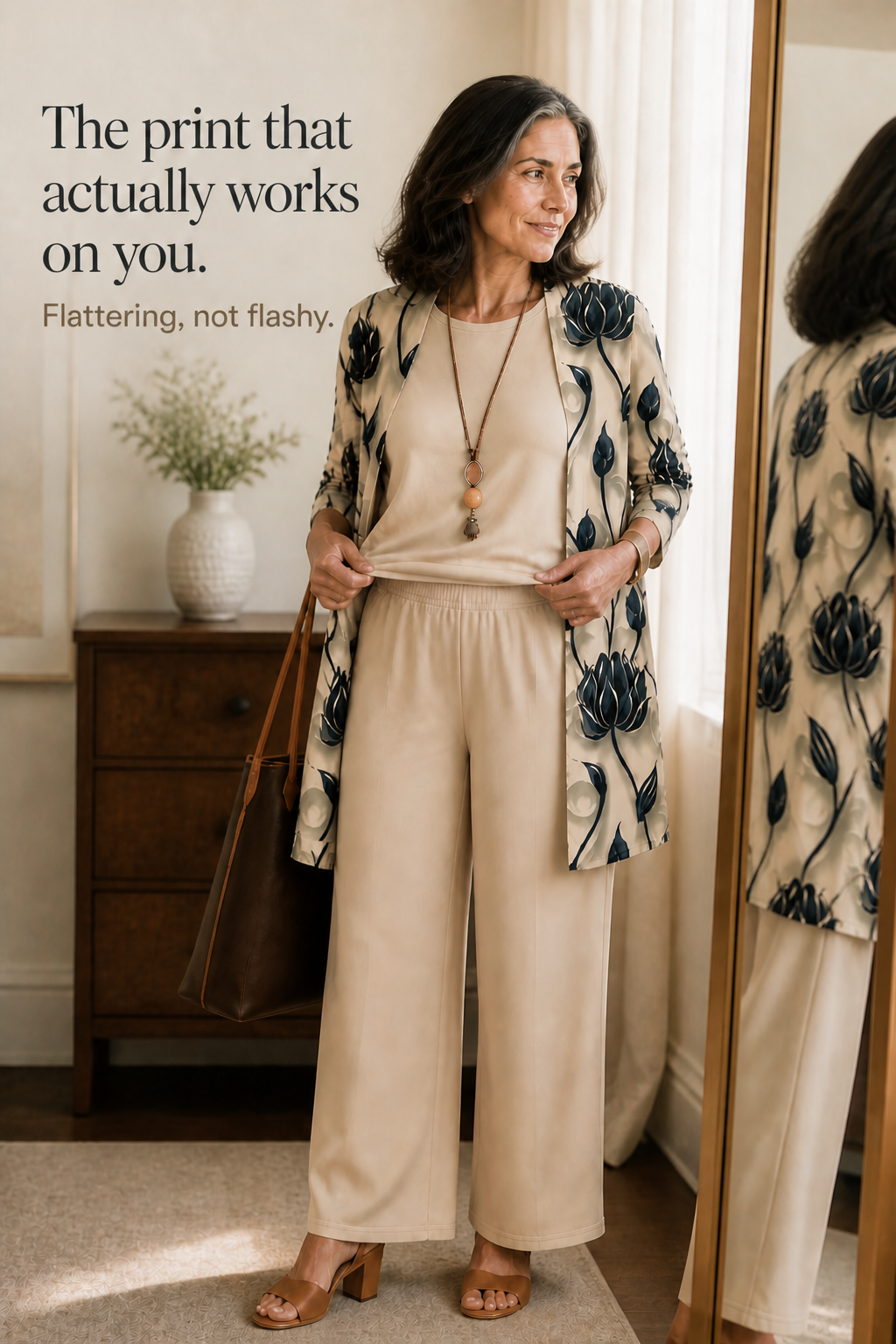 Wearbella – Set z nadrukiem: blus, kurtka i byxor