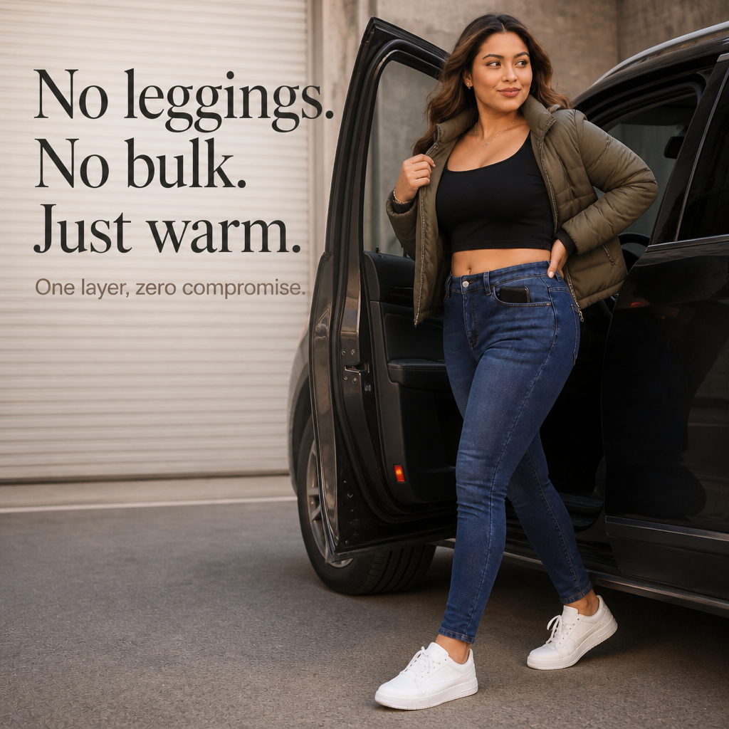 Plushden – Jeans Skinny z Fleecką w Środku