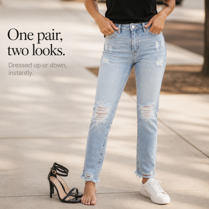 Riva – Zniszczone, Podarte Jeans