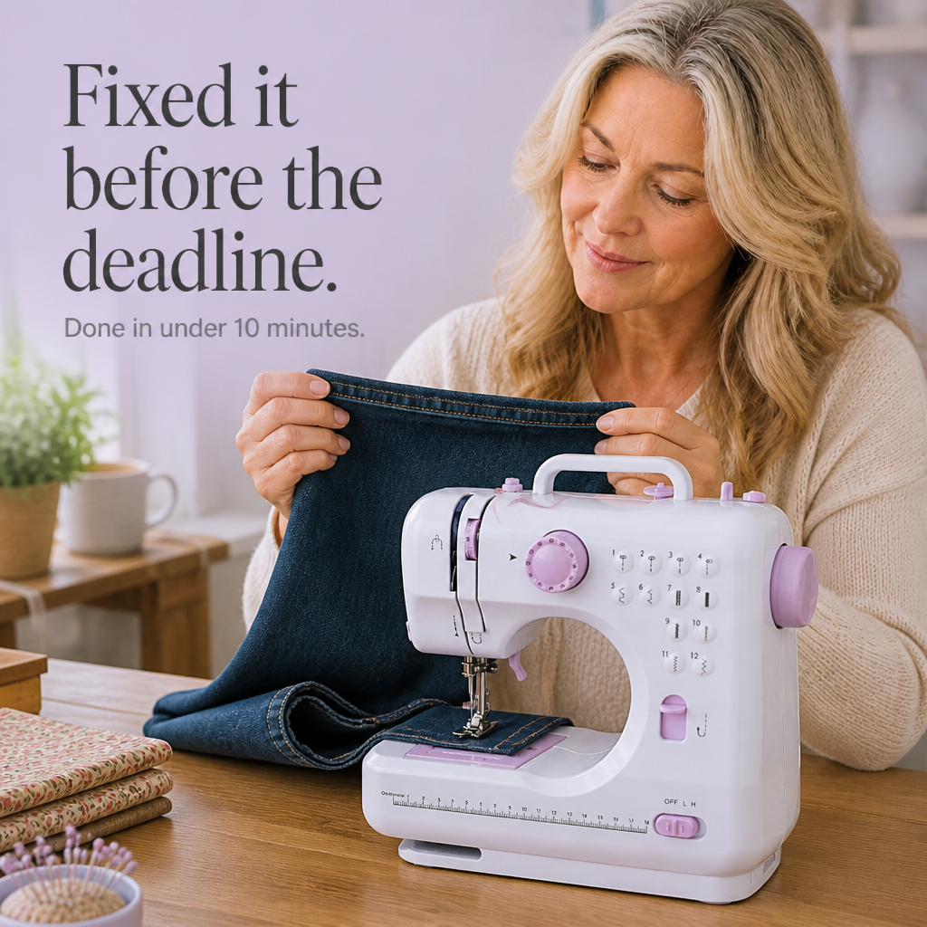 Quickstitch – Bärbar Mini Maszyna för Szycia