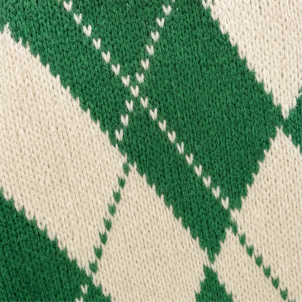 Wrapbella – Tröja Poncho z Kapturem w Mönster Argyle