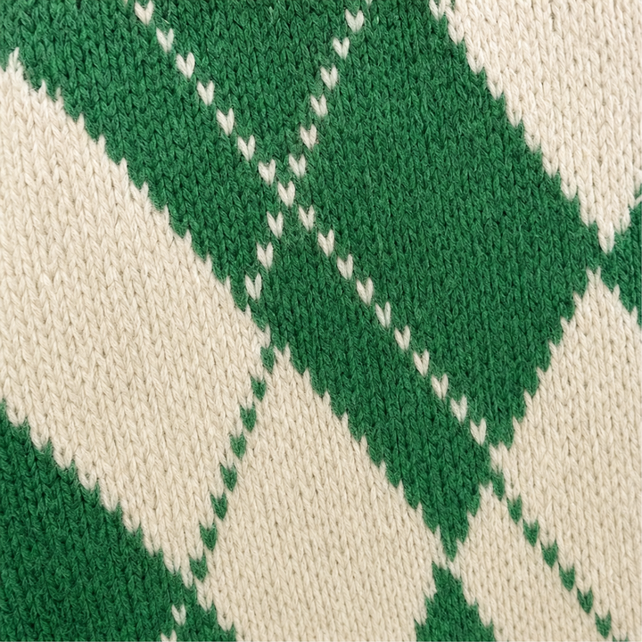 Wrapbella – Tröja Poncho z Kapturem w Mönster Argyle