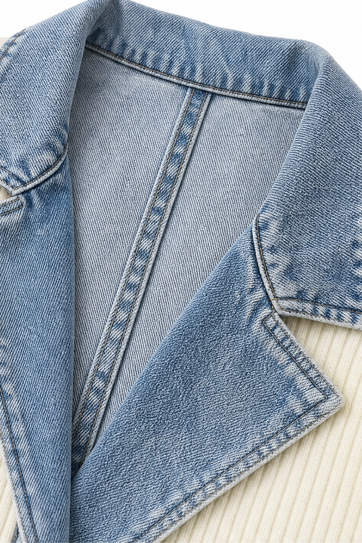 Wearbella – Kappa dzianinowy w stilu denimu
