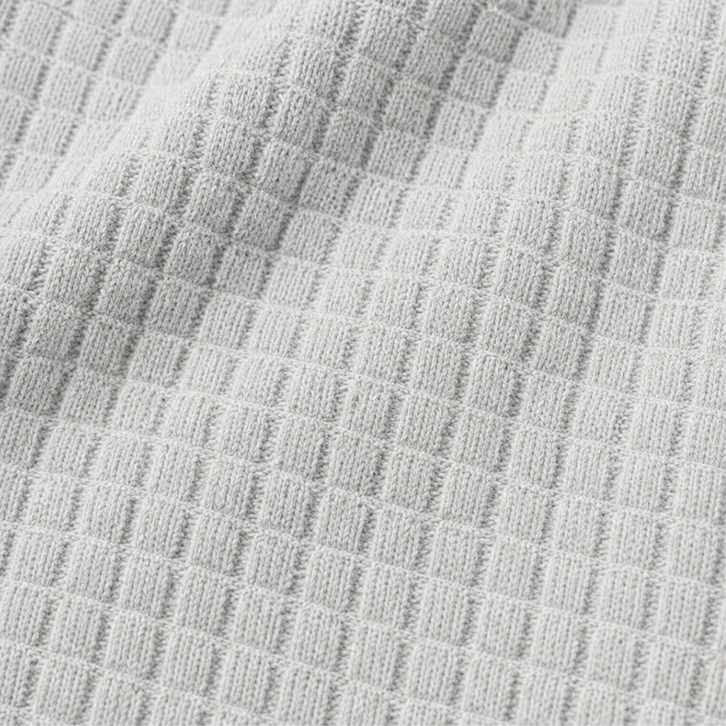 Wearla – Żebrowany top typu Henley z dzianiny waffle
