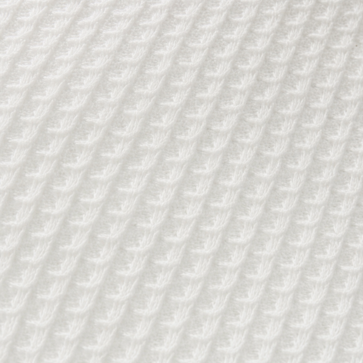 Wafelle – Blus z urringning w v-ringning i guzikiem z dzianiny waffle