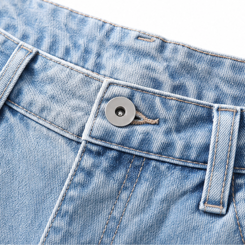 Longline Denim – Jeansy med hög midja i vida ben