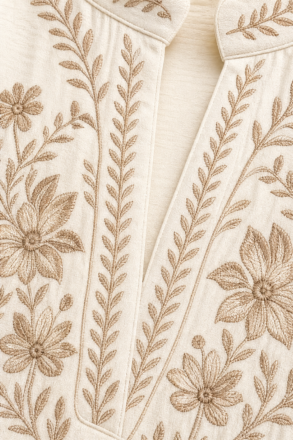 Wearbella – Blus Boho z Broderad Kołnierzykiem Mandarin i 3D Digital Print