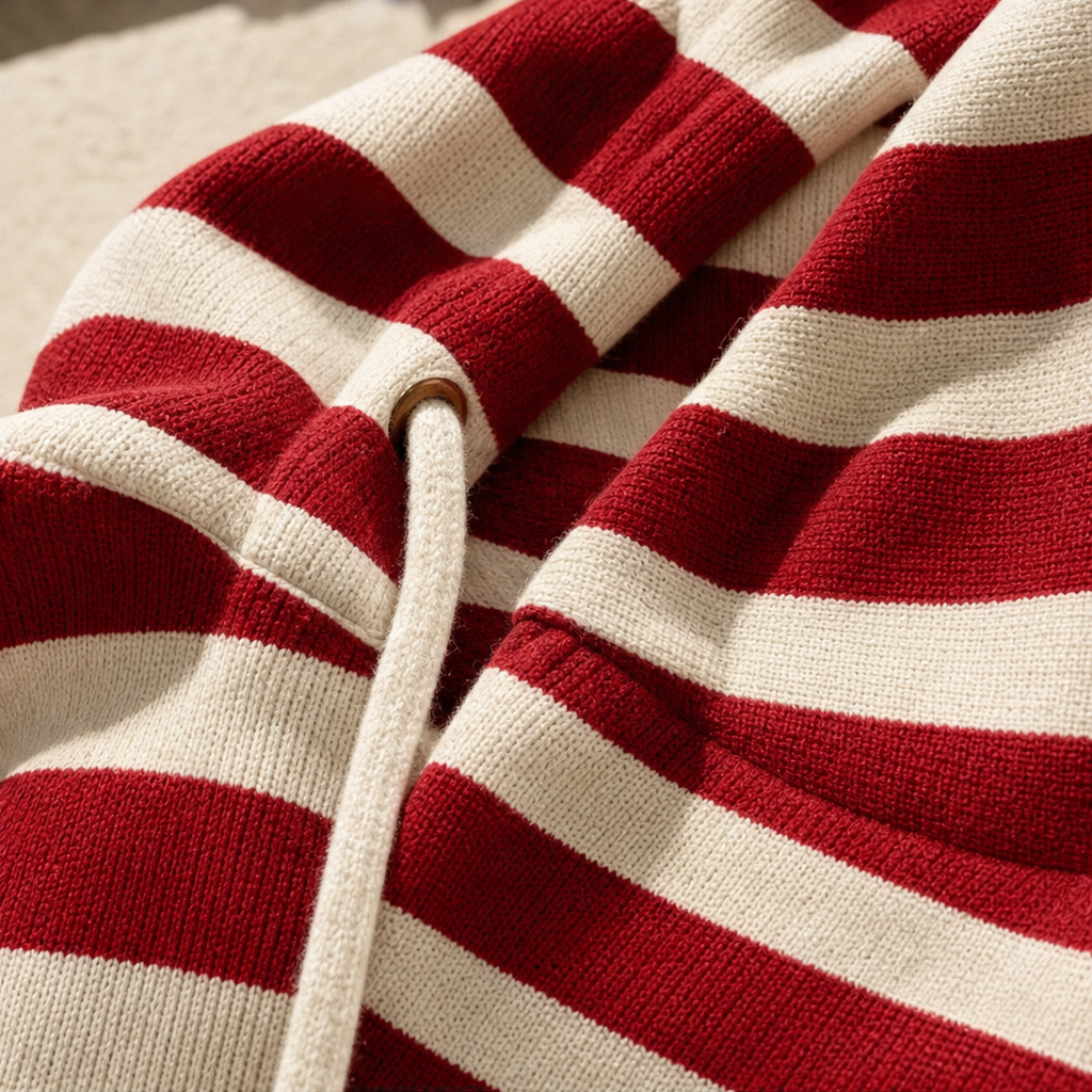 Wearbella – Pasiasta Klänning Maxi z Kapturem