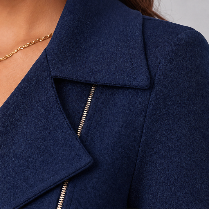 Suitline – Klänning bodycon z kołnierzem i dragkedja framtill