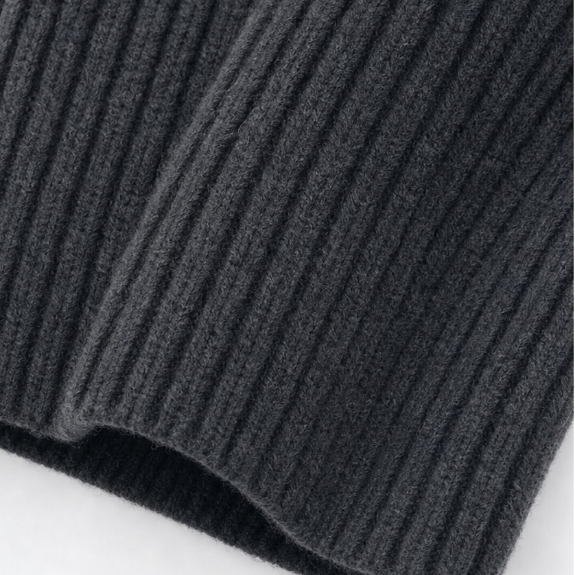 Wearbella – Kurtka z dzianiny z ukośnym dragkedja i Storm kołnierzem