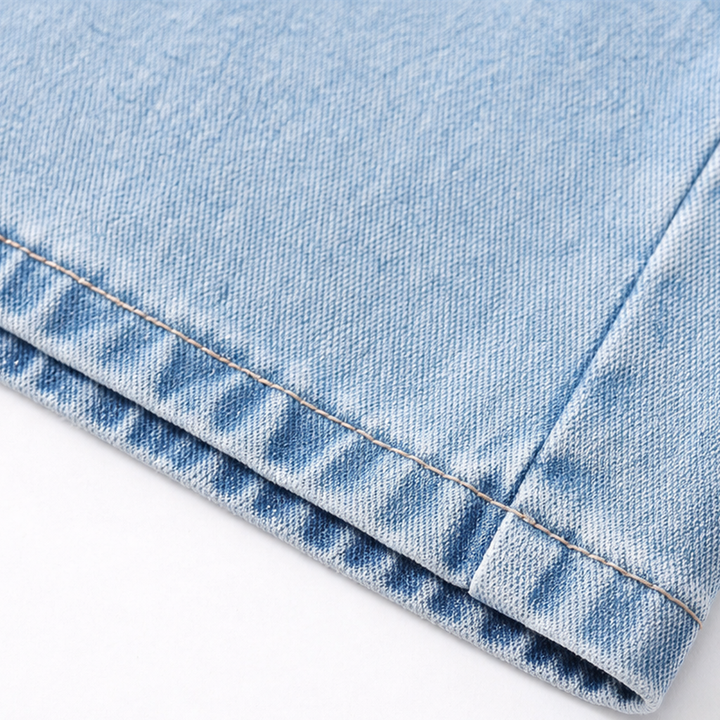 Longline Denim – Jeansy med hög midja i vida ben