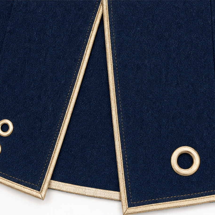 Wearbella – Asymetryczna Kjol Midi w Stilu Dżinsowym