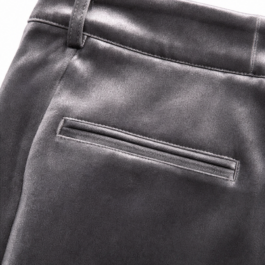 Wearbella – Welurowe Byxor med hög midja i Vida ben
