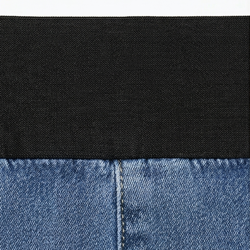Curvela – Dam jeans med hög midja i rozkloszowanym dołem