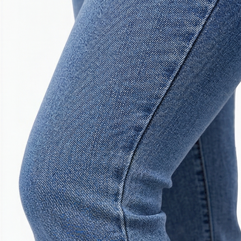 Curvela – Dam jeans med hög midja i rozkloszowanym dołem