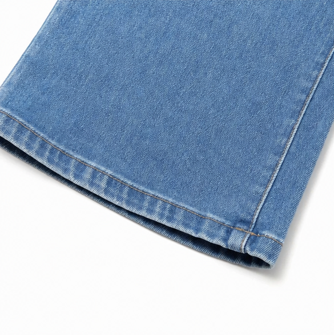 Curvella – Jeans med hög midja, stretchiga i dzwonowe för kvinnor, podnoszące pośladki