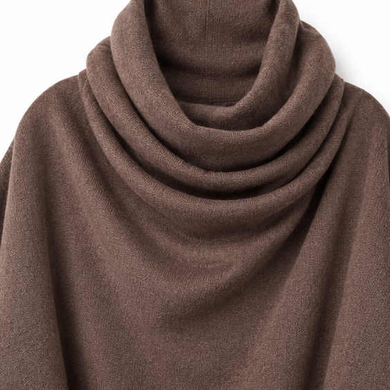 Draperie – Blus z kapturem i breda spodniami