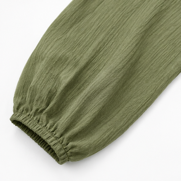Wearbella – OverStorlekd Biskupa Ärm Boho Maxi Klänning