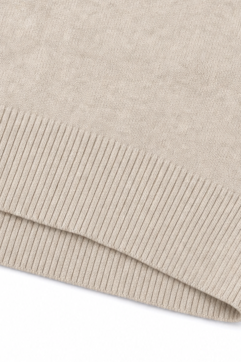 Wearbella – Tröja z falbaniastym finish vid dekolcie i form av litery V