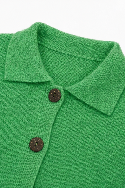 Softshirt – Tröja z kołnierzykiem i guzikiem