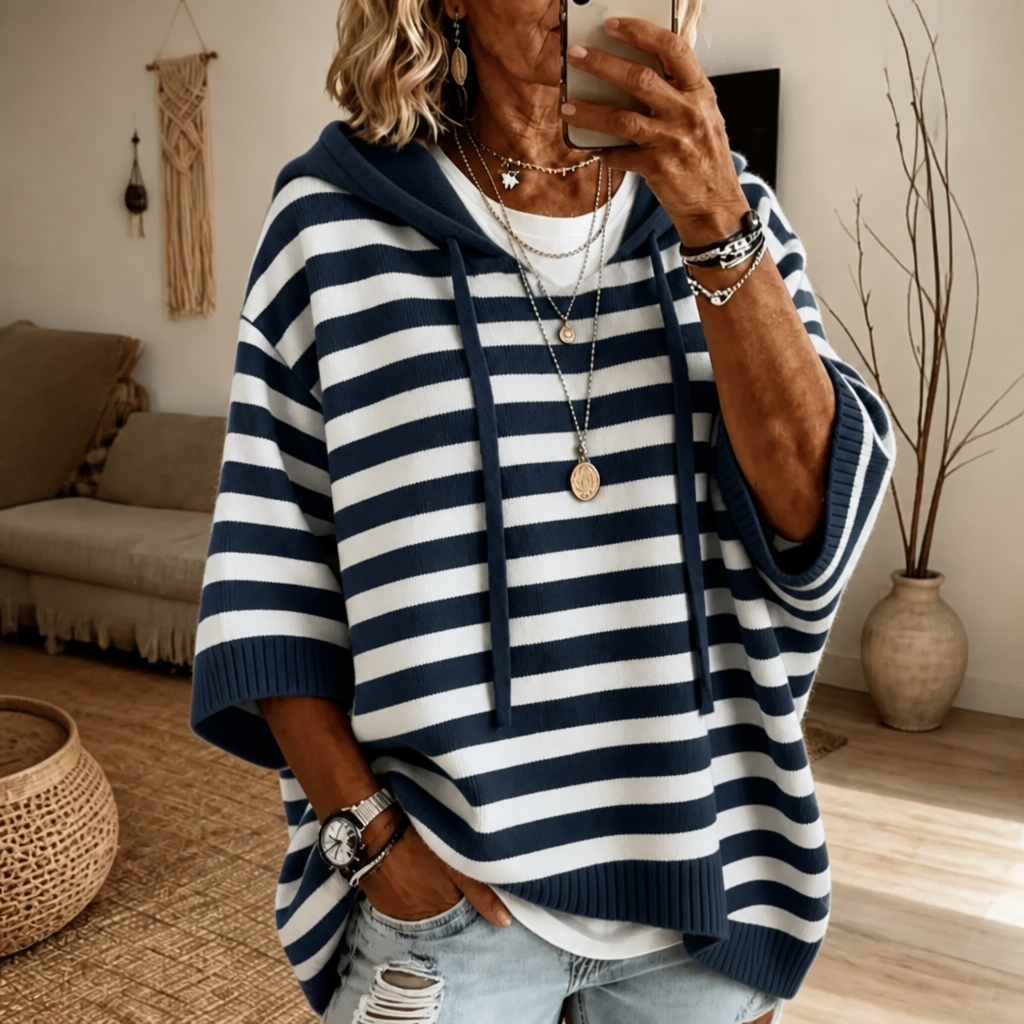 Wearbella – OverStorlekd Tröja w Band z Kapturem