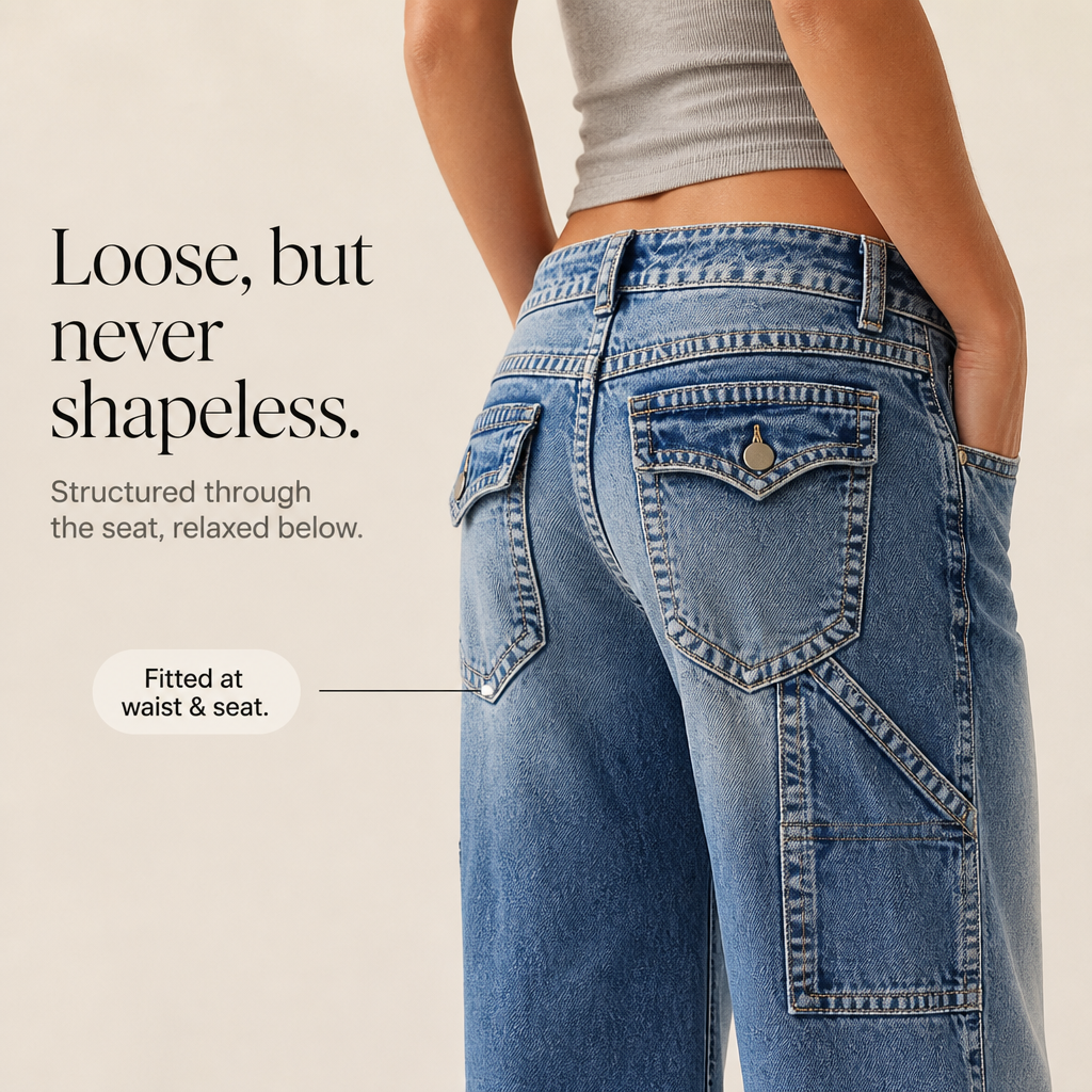 Luźne – Proste Jeans, Som Är Verkligen Fajne För Arbete