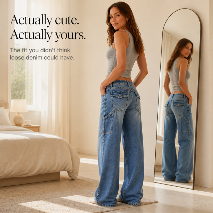 Luźne – Proste Jeans, Som Är Verkligen Fajne För Arbete
