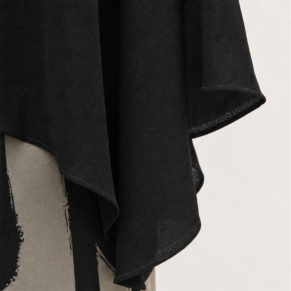Lunetta – Asymetryczny Poncho Top i Breda Byxor