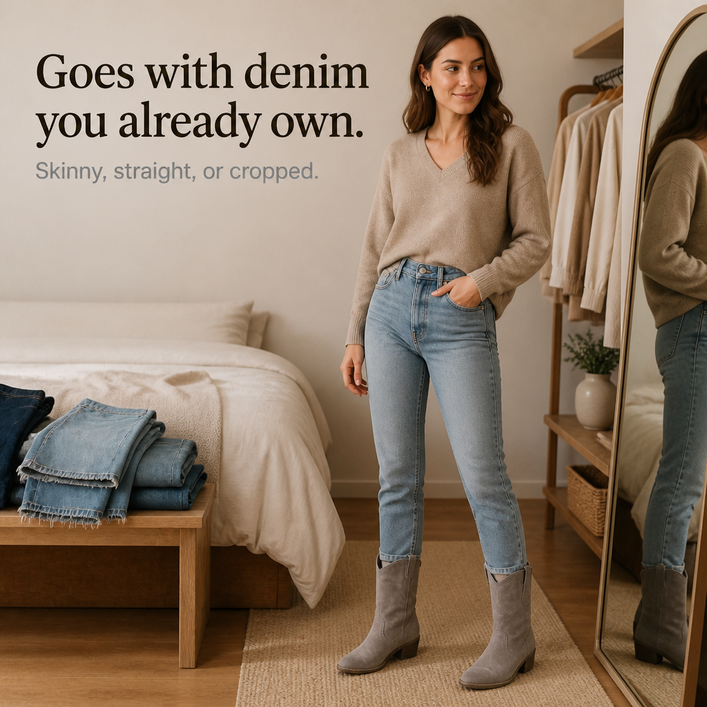 Charwell – Mocka Boots Western ankelhöga