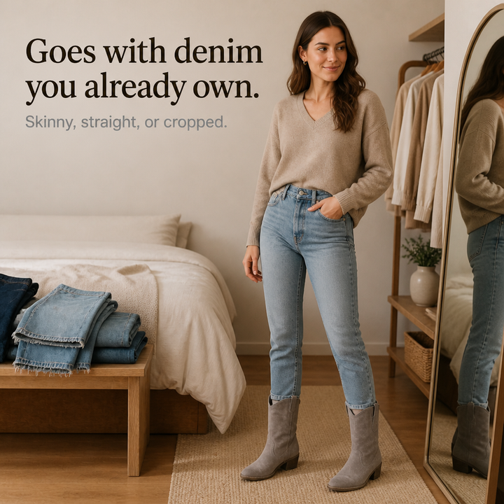 Charwell – Mocka Boots Western ankelhöga