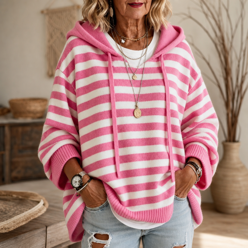 Wearbella – OverStorlekd Tröja w Band z Kapturem