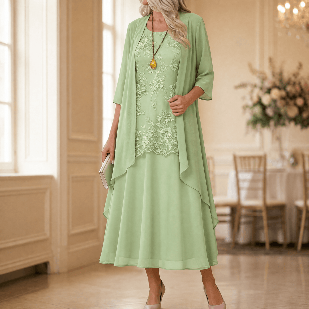 Florenza – Set elegantaj klänningar z spets i szyfonem för kvinnor