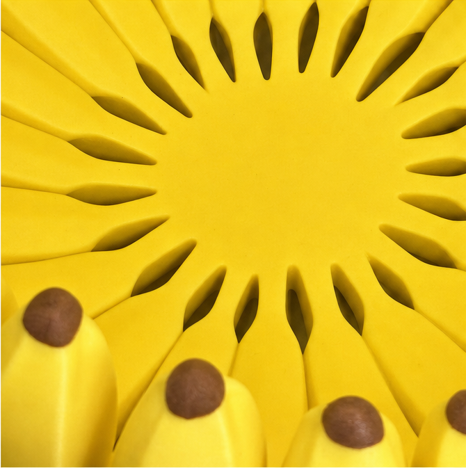 Frutera – Dekorativ Miska på Owoce i form av Bananów på Blaty