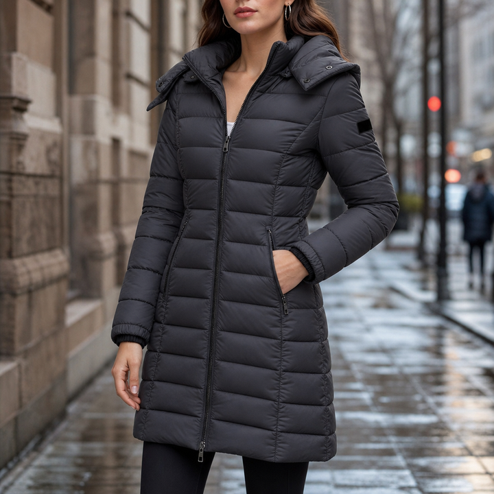 Wearbella – Wypełniona Puchowa Kurtka o Średniej Längd