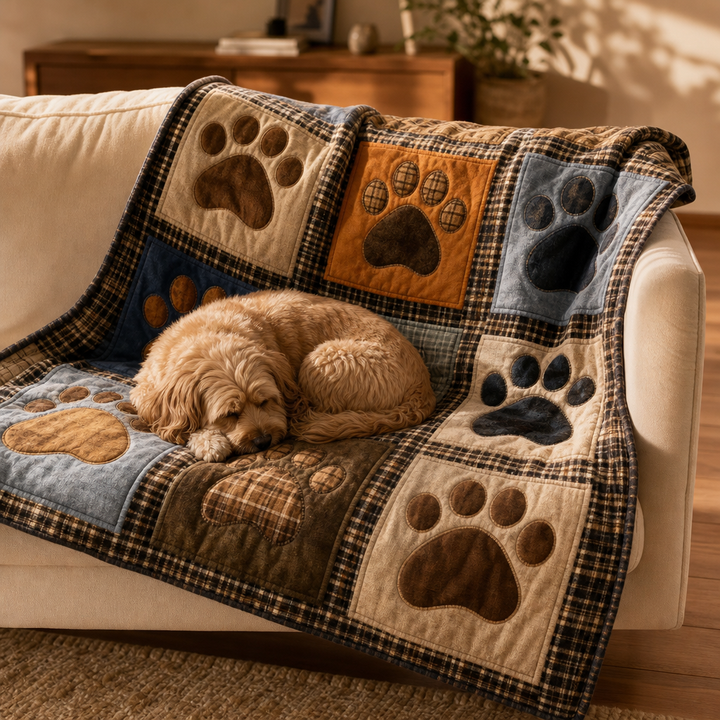 Pawhaven – Drukowany Koc Fleece w Mönster Łap
