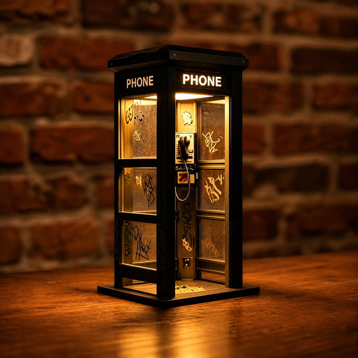 Noctelle – Vintage NYC Telefoniczna Budka Nastrojowa Lampa