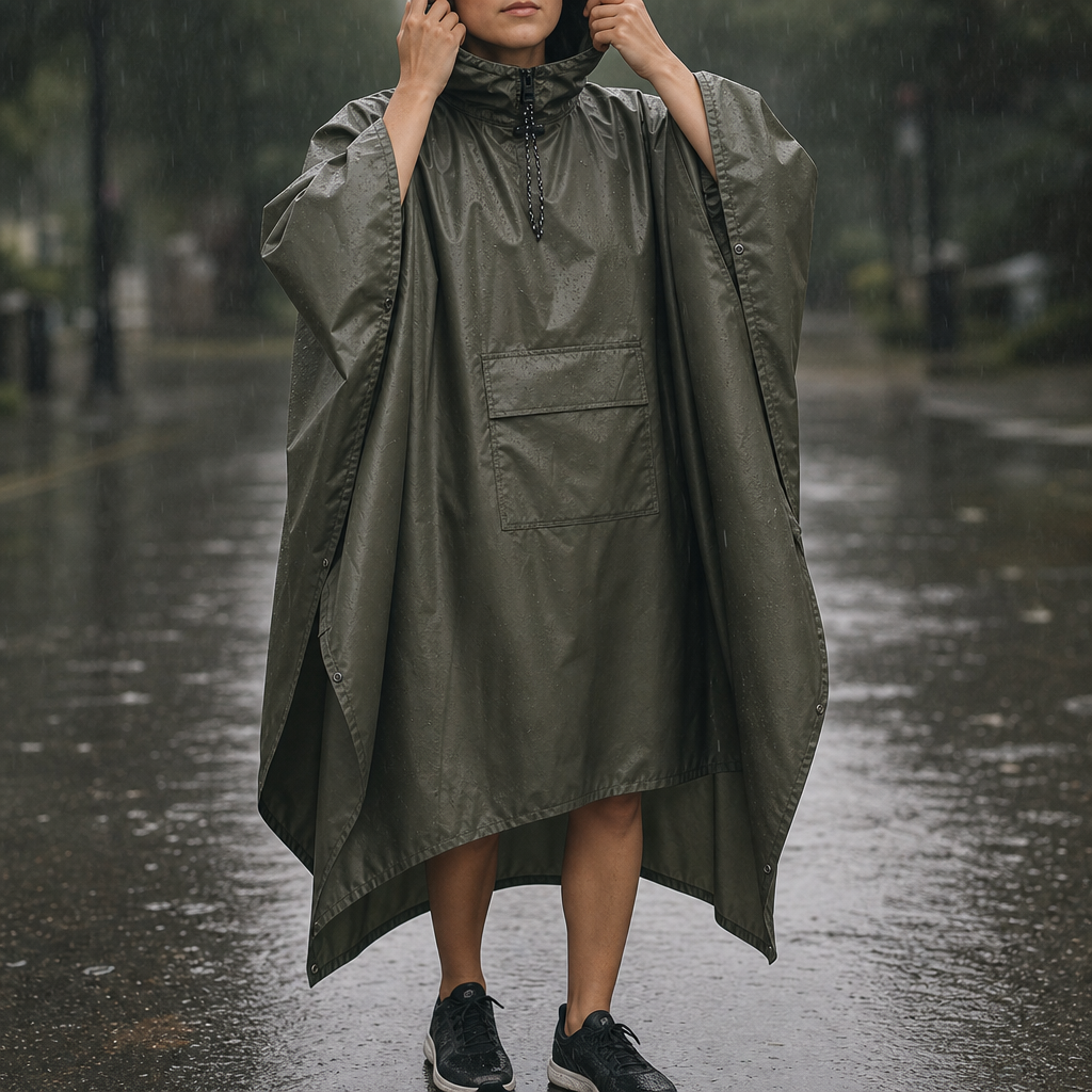 Zipdri – Pakowny Poncho Przeciwdeszczowe z Kapturem