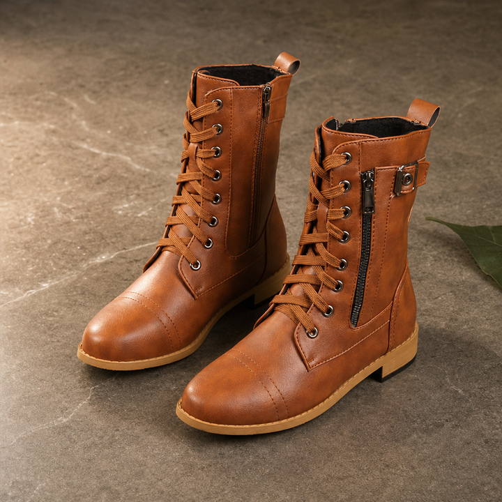 Everstride – Boots för kostkę z okrągłym tå i dragkedja på sidan