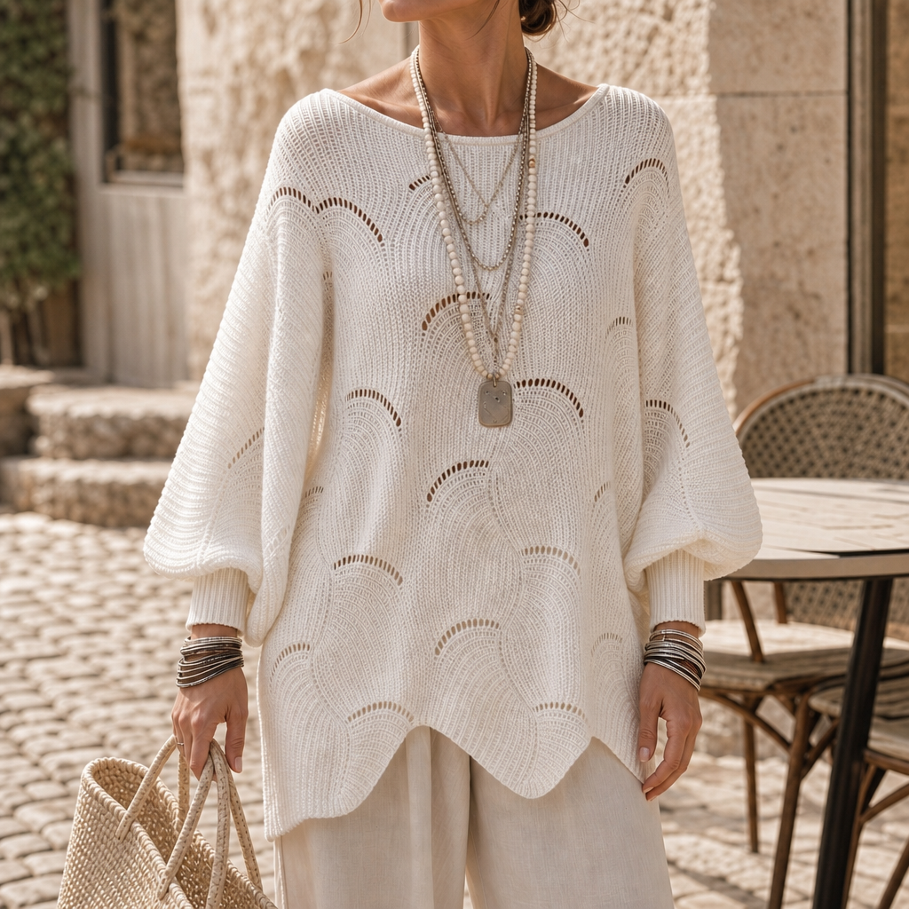 Wearbella – Tröja z Hollow Wave i ärm Batwing