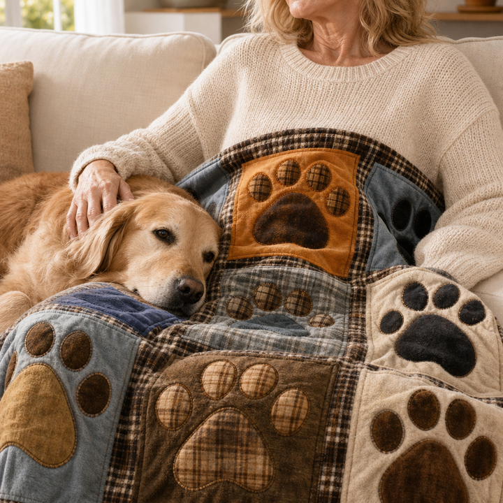 Pawhaven – Drukowany Koc Fleece w Mönster Łap