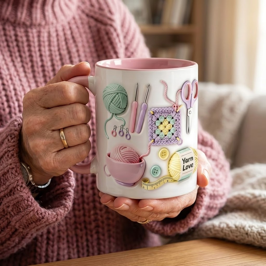 Yarnlove – mugg för rękodzieła 3D dla dziewiarek i szydełkujących