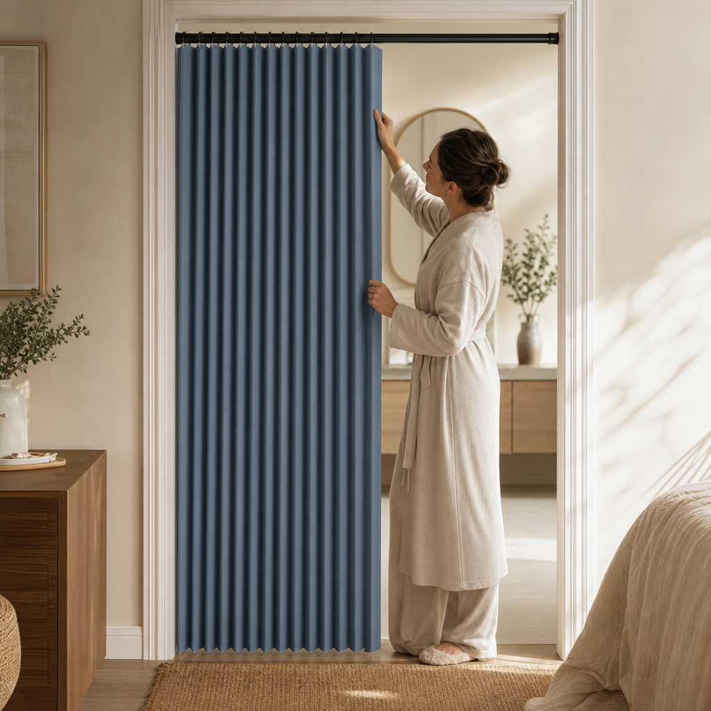 Foldura – Zasłona Drzwiowa z Magnesem, Utan Wiercenia