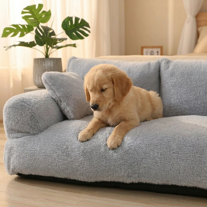 Pawlura – Pluszowa Sofa dla Zwierząt z Praniem Pokrowcem