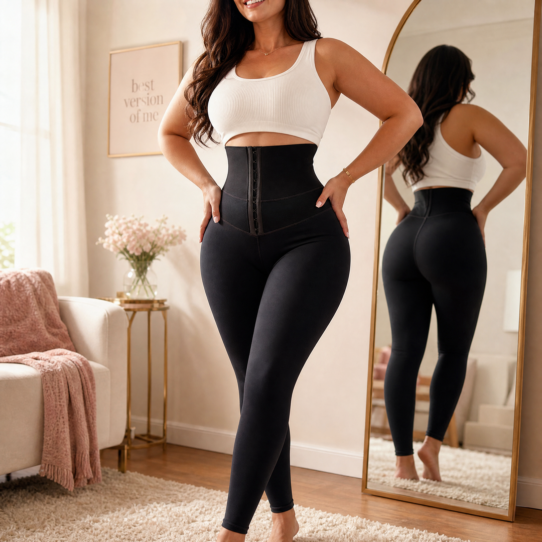 Cinchley – Legginsy dam med hög midja i gorsetem