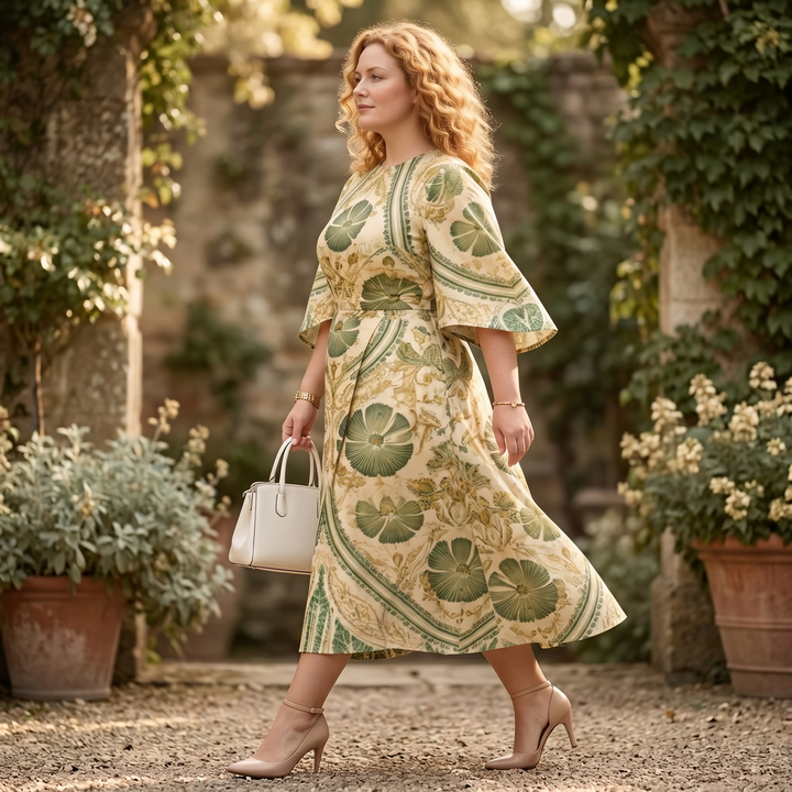 Serenza – Klänning midi z vintage&