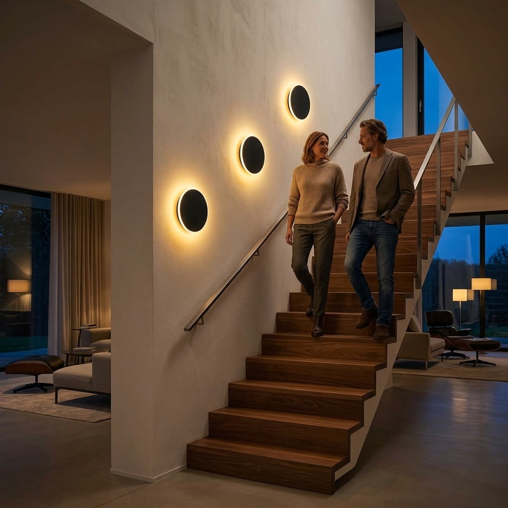Lunaro – Lampa vägg LED z podświetleniem Eclipse