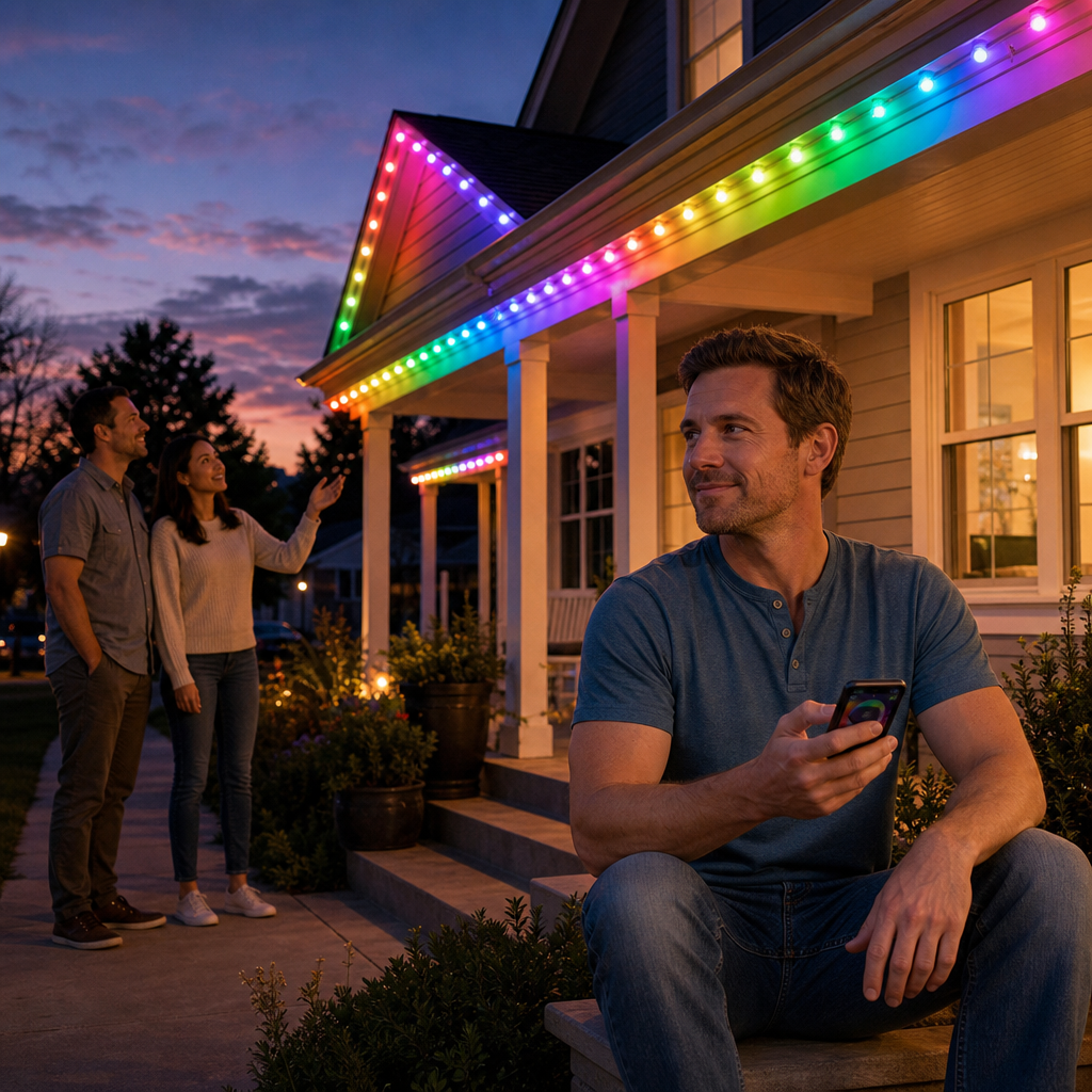 LumaLoom – Aplikacja Sterująca RGB Zewnętrzne Lampki Świąteczne