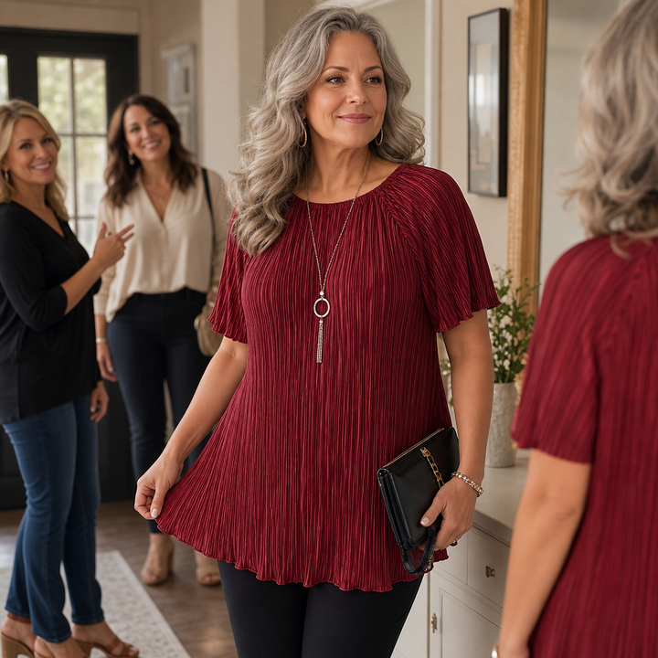 Wearbella – Blus z plisami w szerokim kroju